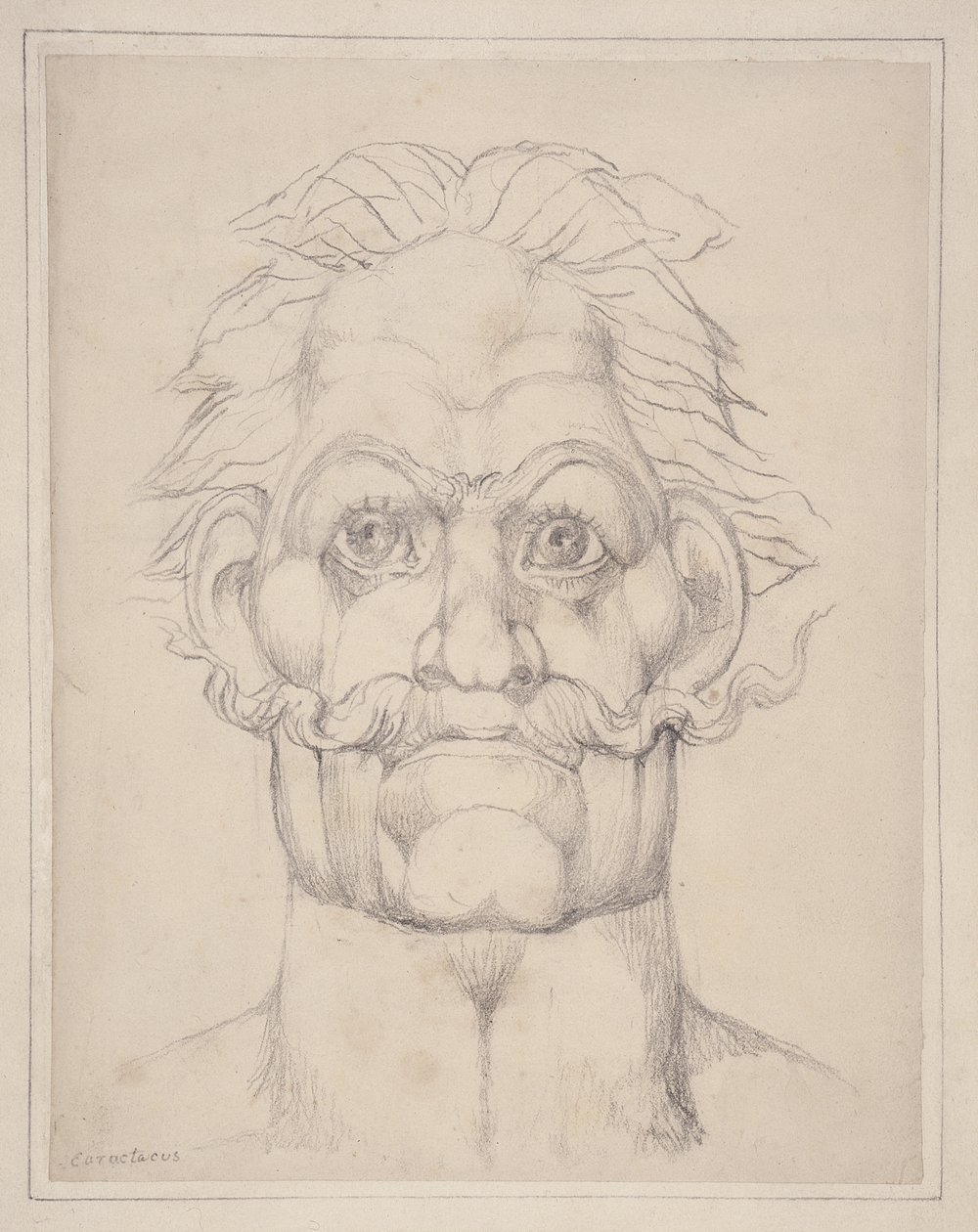 Visionær leder af Caractacus af William Blake