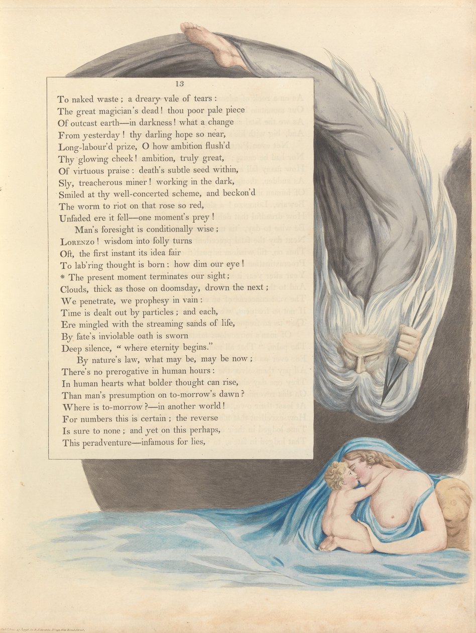 Youngs Night Thoughts, side 13, af William Blake