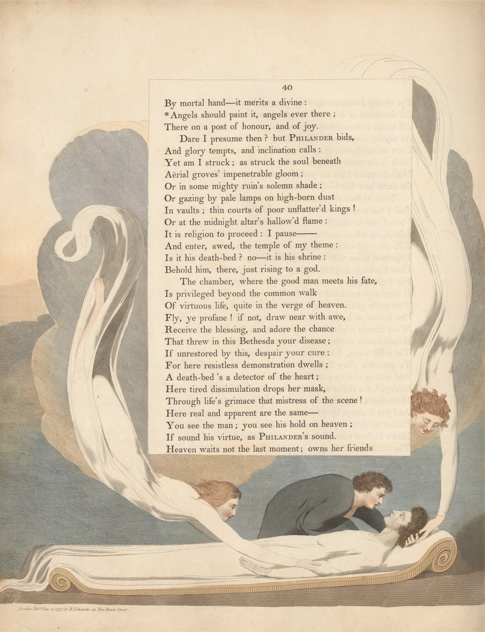 Youngs Night Tanker, Side 40, Engle skulle male det, Engle nogensinde der af William Blake