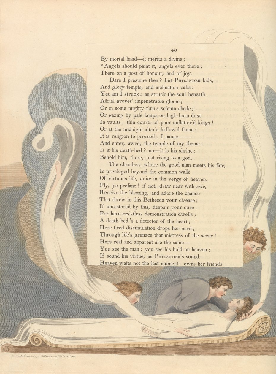Youngs Night Tanker, Side 40, Engle skulle male det, engle nogensinde der af William Blake