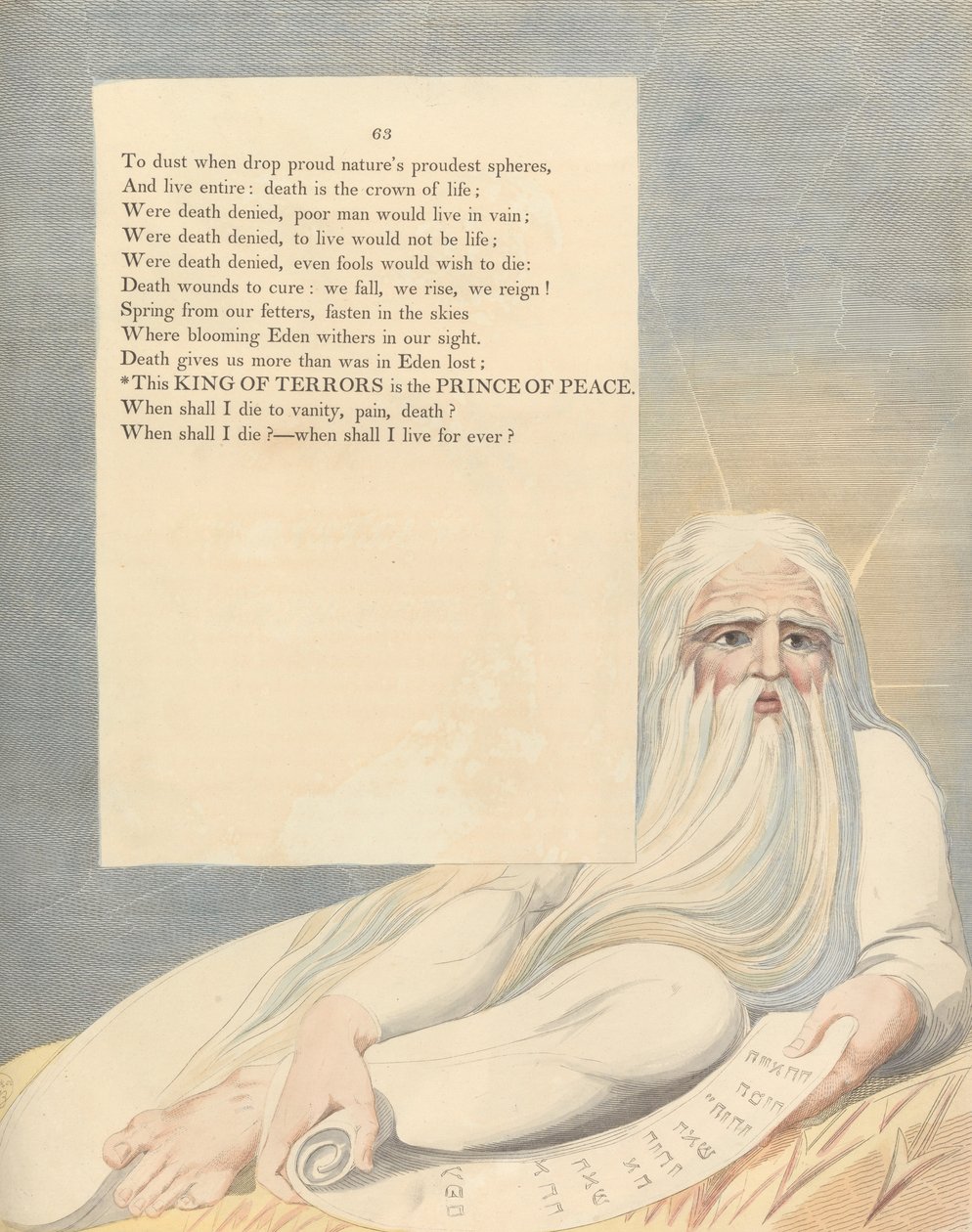 Youngs Night Tanker, Side 63, Denne Skrækkers Konge er Fredens Fyrste af William Blake