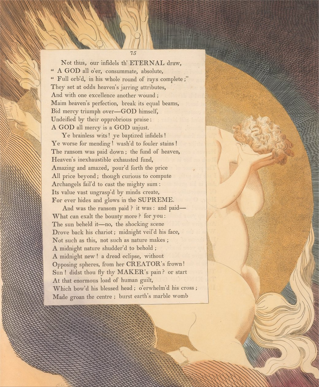 Youngs Night Tanker, Side 75, Solen bag det - Nej, den chokerende scene af William Blake