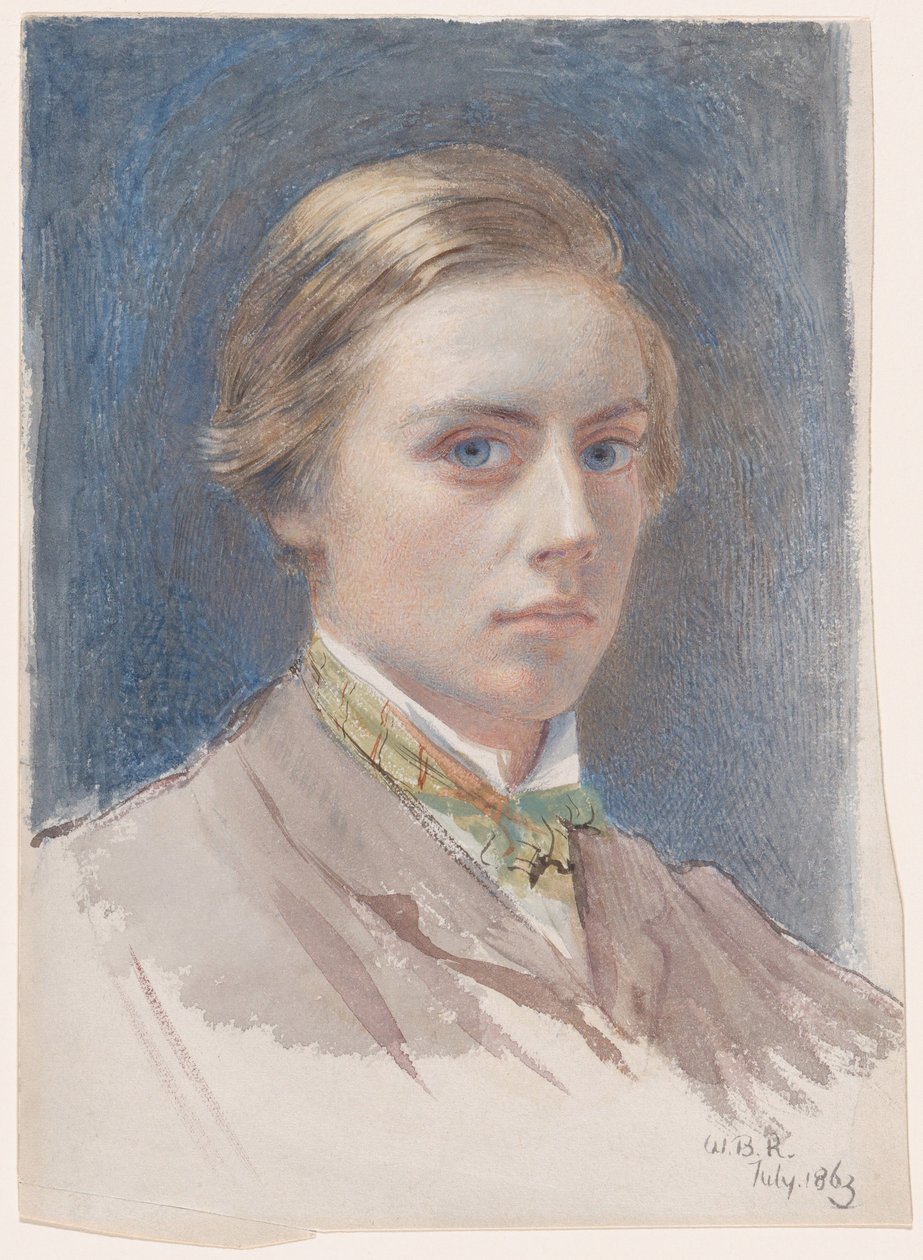Selvportræt, 21 år, 1863 af William Blake Richmond