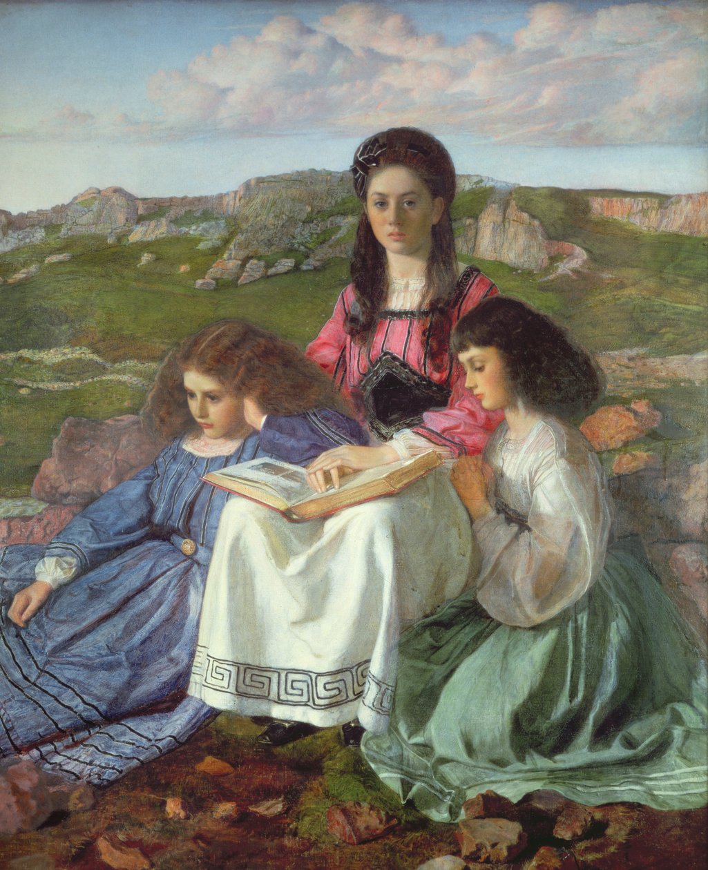 De tre søstre af Dean Liddell af William Blake Richmond