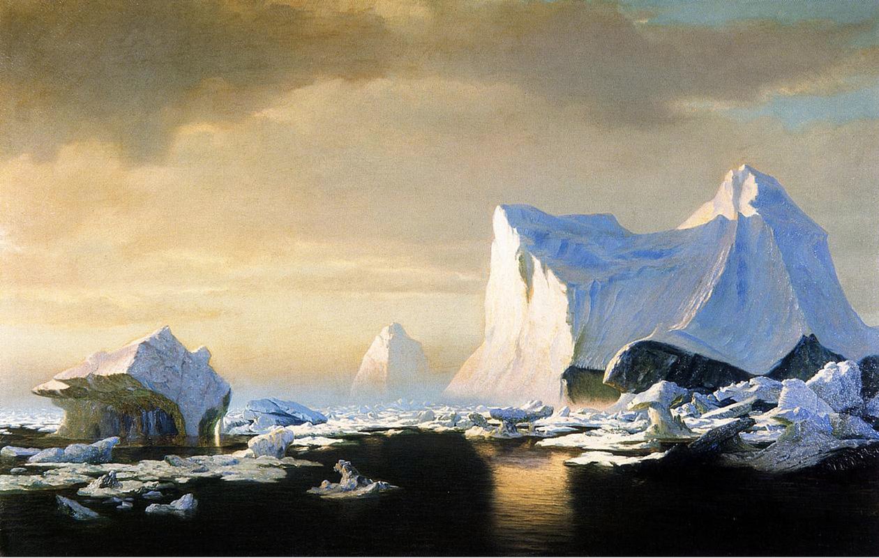 Isbjerge, 1882 af William Bradford