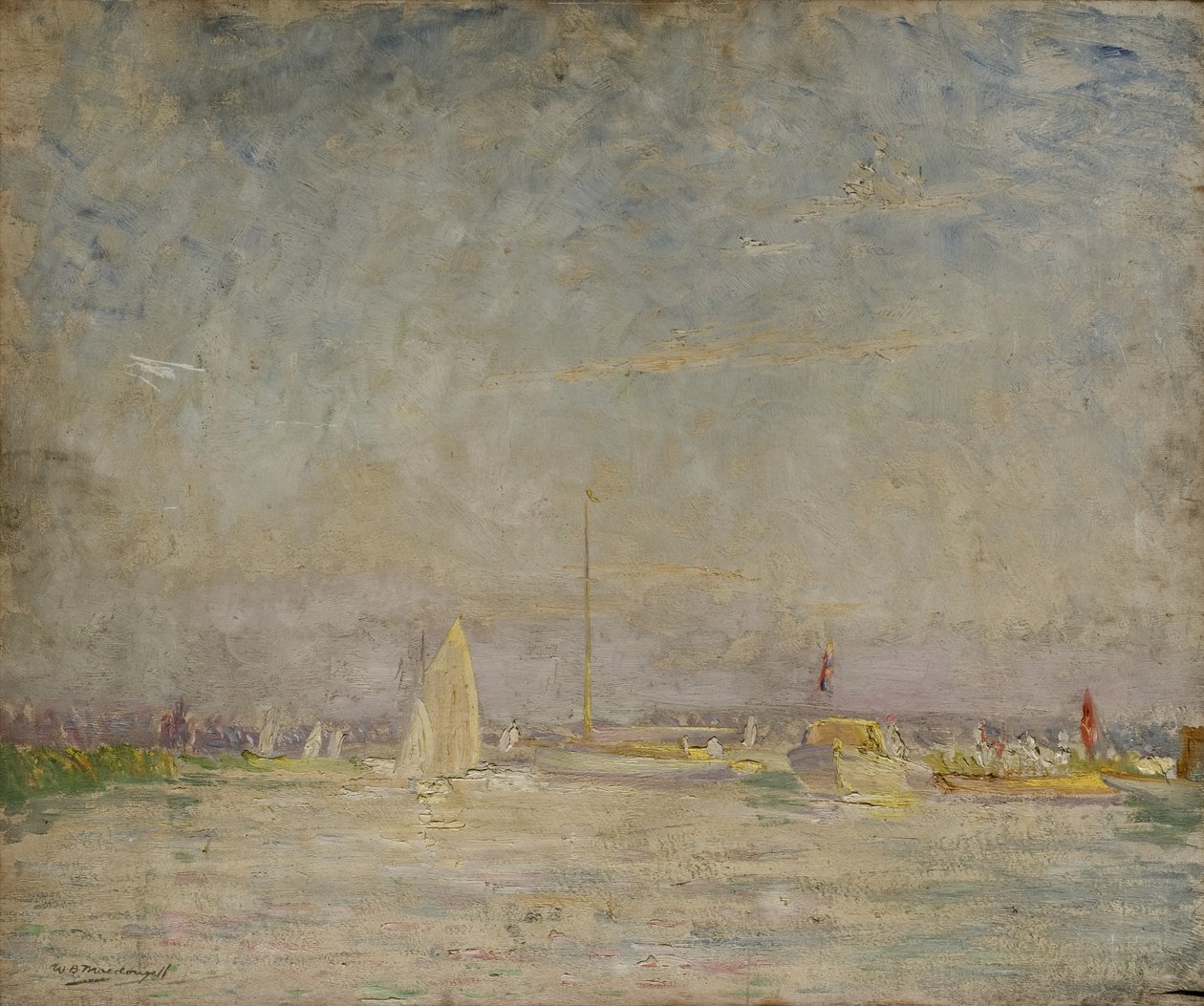 Tidlig aften på Aut-floden af William Brown MacDougall