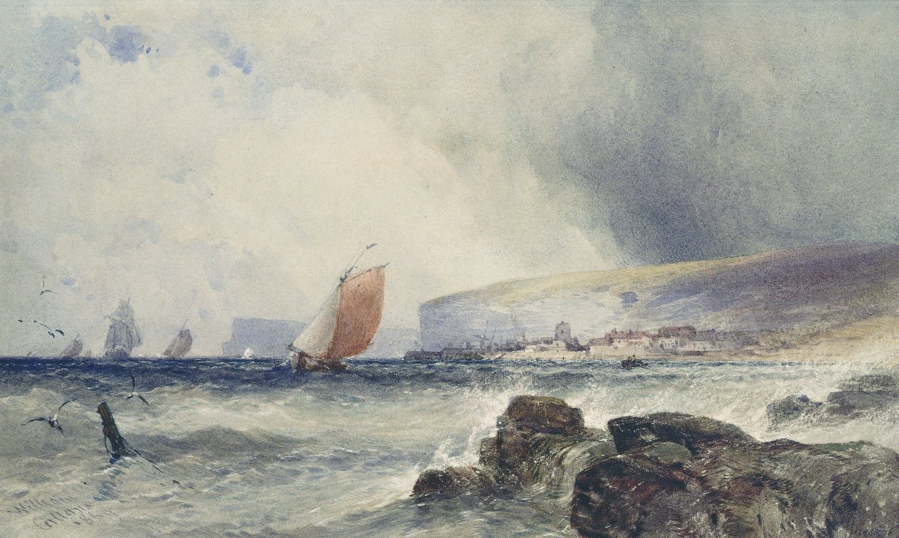 Kystscene af William Callow
