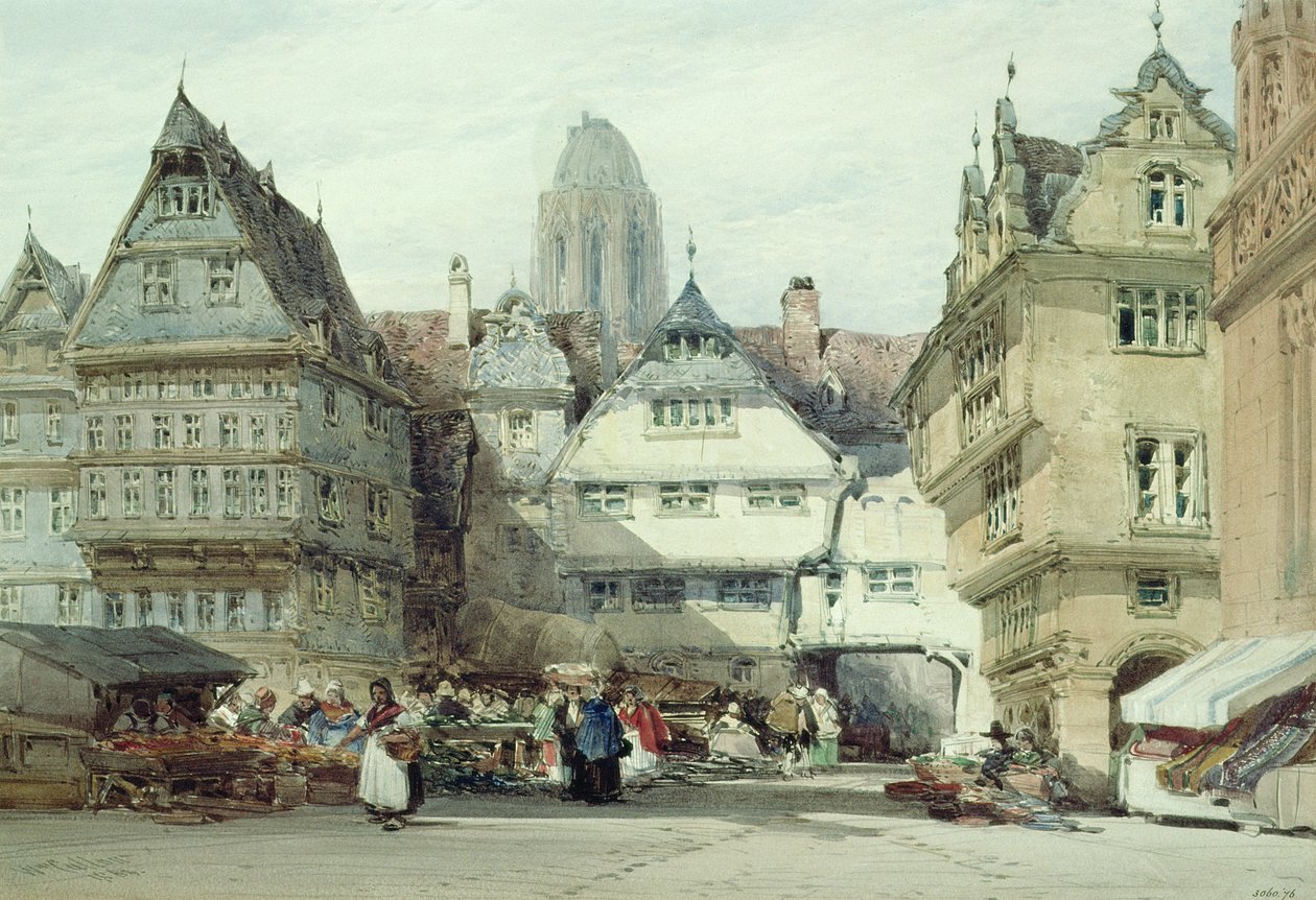 Markedspladsen, Frankfurt af William Callow