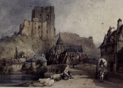 Mont Richard ved Cher (Loire-et-Cher) af William Callow