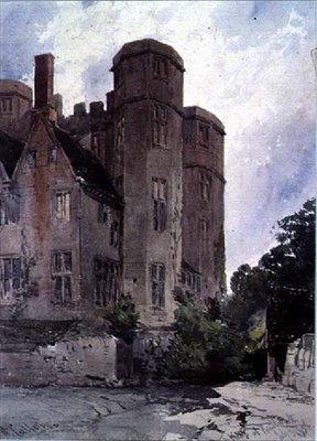 Borgen i Kenilworth af William Callow