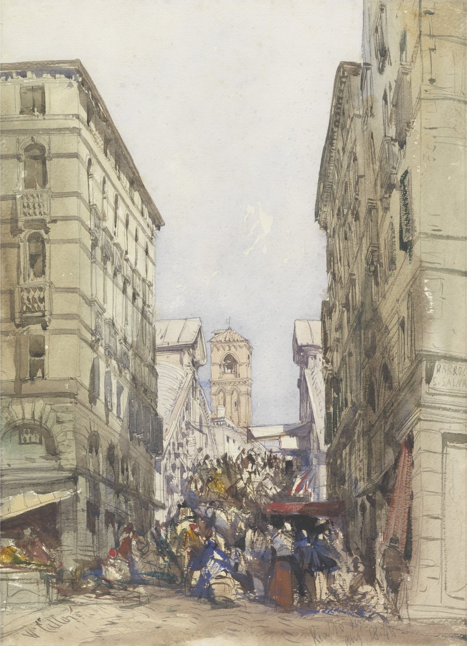 The Rialto, august 1846 af William Callow