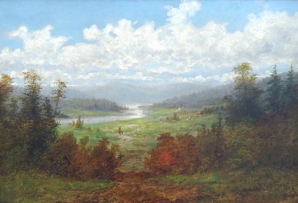 Linville flodlandskab af William Charles Anthony Frerichs