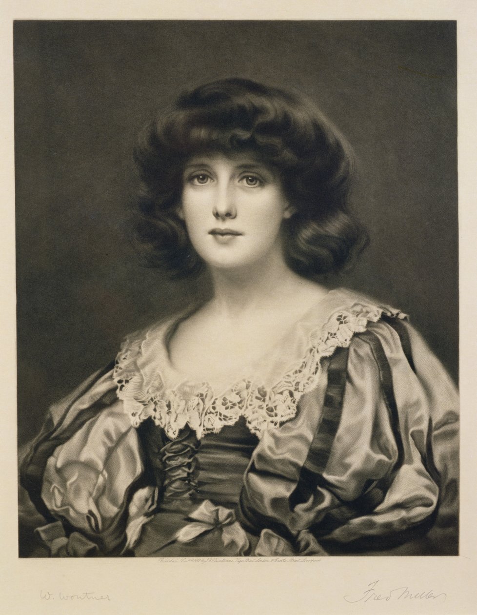 Lorna Doone, indgraveret af Fred Miller (fl.1886-1915) pub. af Robert Dunthorne, 1892 (mezzotint) af William Clark Wontner