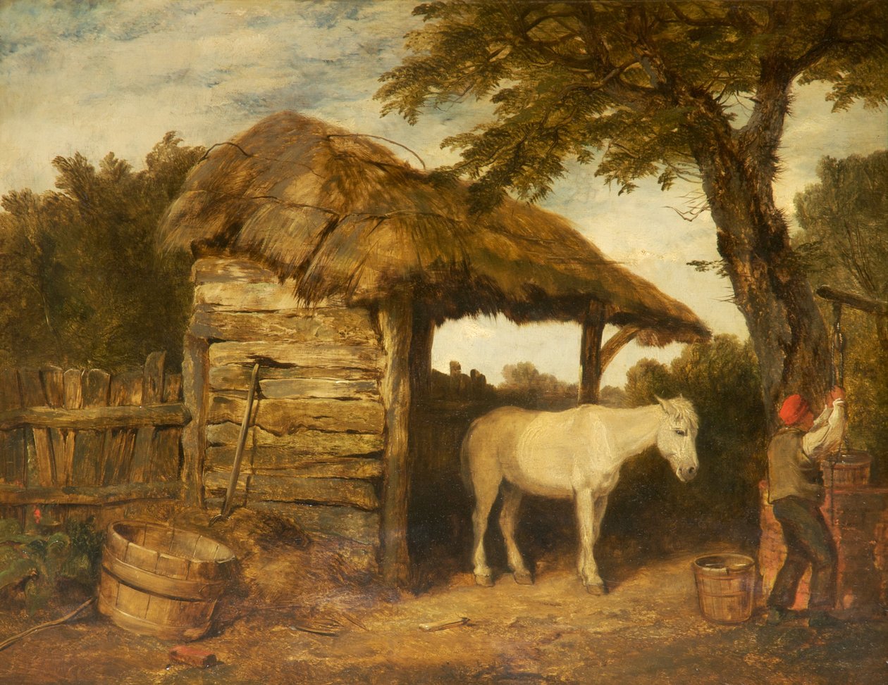 Rustikt skur, ca.1800-47 af William Collins