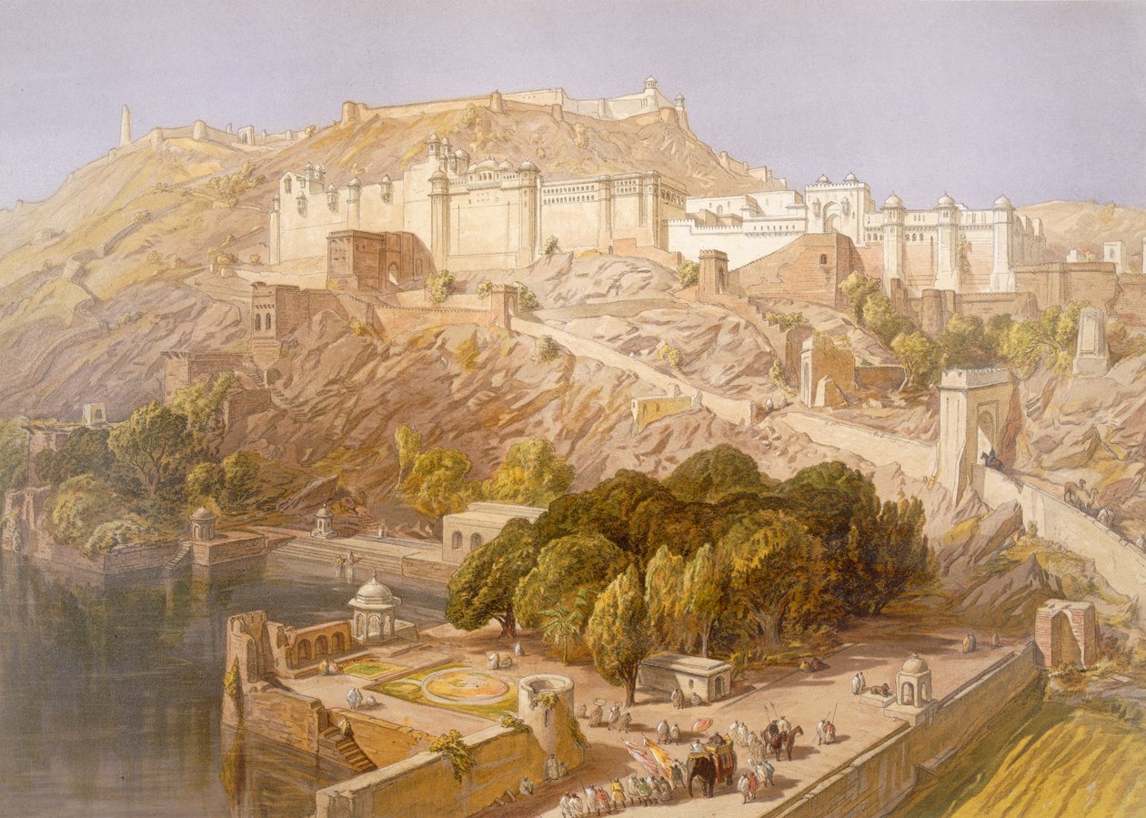 Ambair, fra "India Ancient and Modern", 1867 af William Crimea Simpson