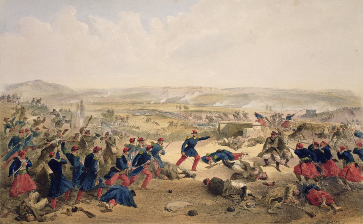 Battle of the Tchernaya, 16. august 1855, tallerken fra 