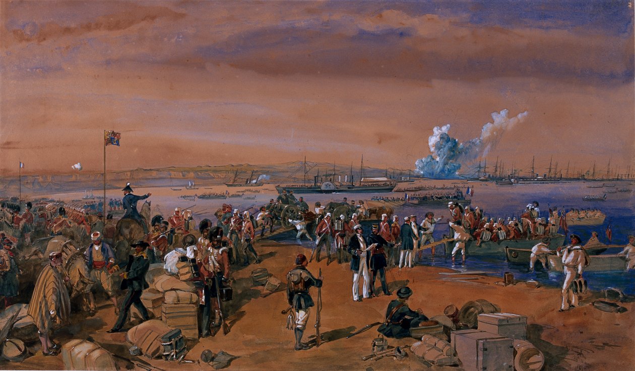 Landstigning - Kerch, 24. maj 1855 af William Crimea Simpson