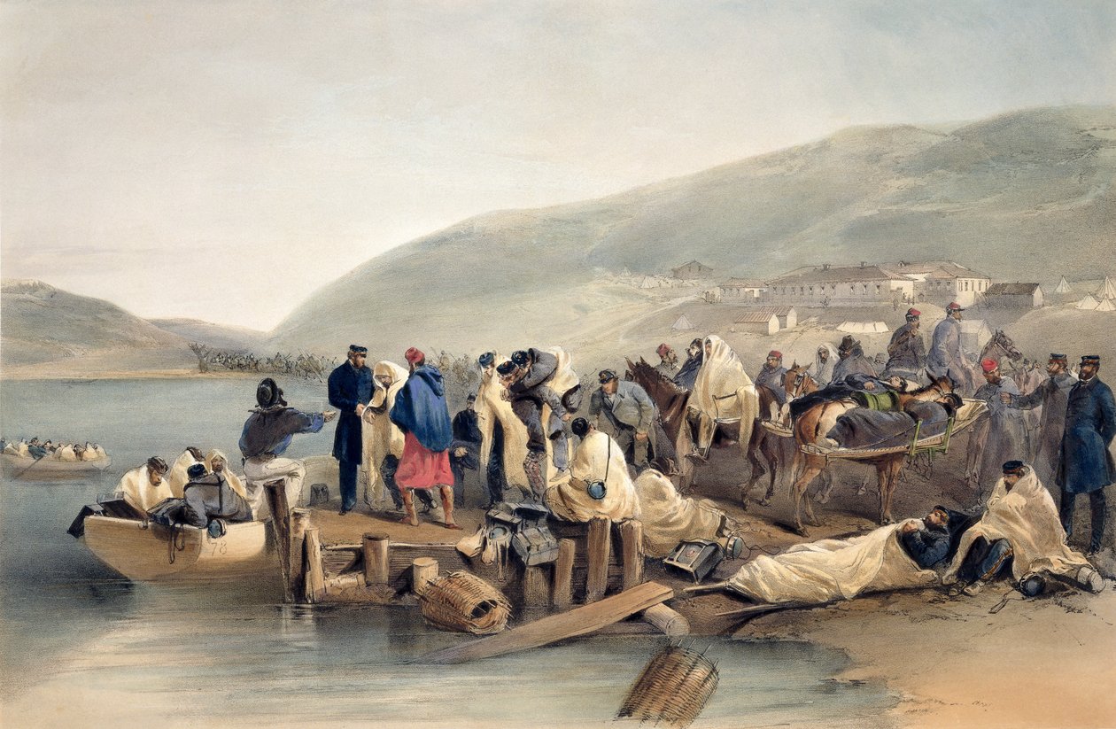 The Embarkation of the Sick at Balaklava, plade fra 