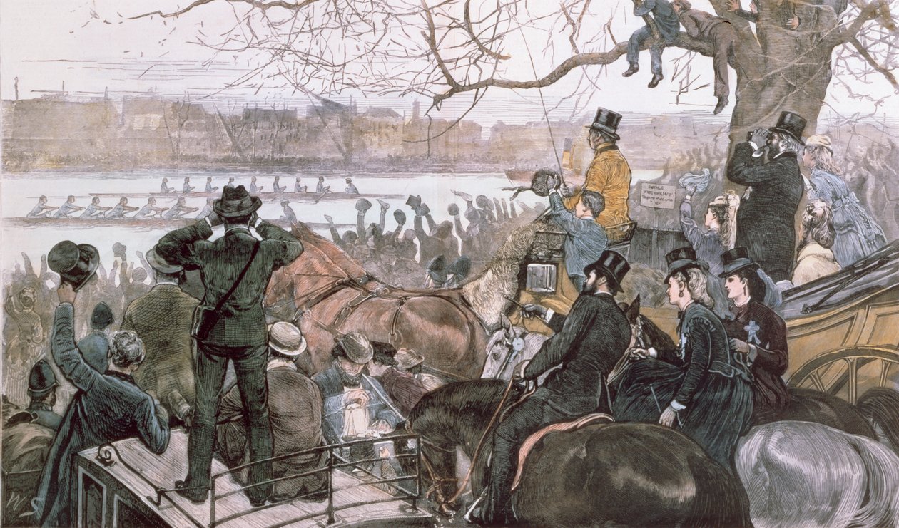 Oxford og Cambridge Boat Race, 1871 af William Crimea Simpson