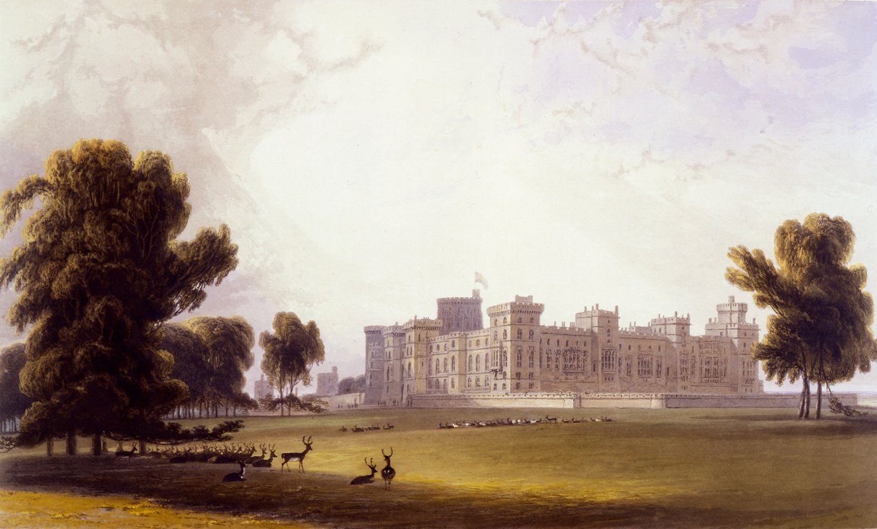 Windsor Castle fra South End, fra 
