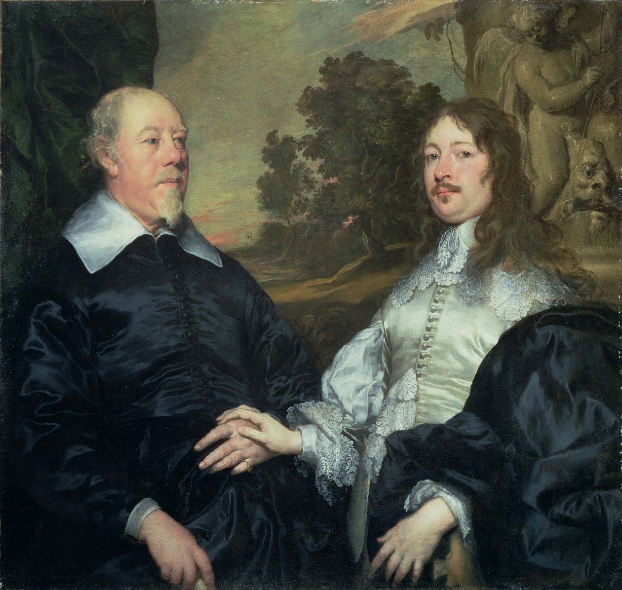 En gammel og en yngre Mand, 1640-45 af William Dobson