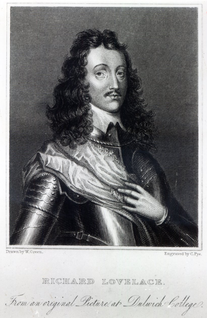 Richard Lovelace, tegnet af W. Green og graveret af Charles Pye af William Dobson