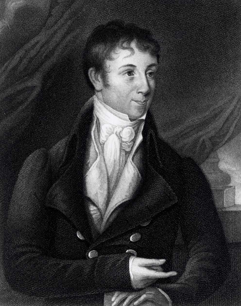 Charles Brockden Brown (1771-1810) graveret af John B. Forrest (1814-70) fra en miniature, 1805 af William Dunlap