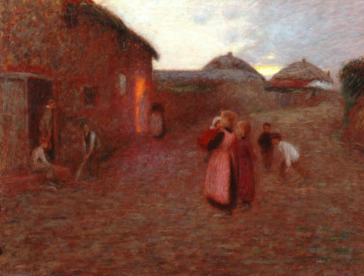 En landsbygade af William Edward Stott