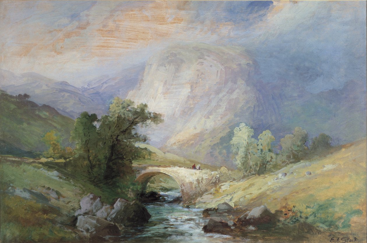 Lakeland Landskab af William Edward Stott