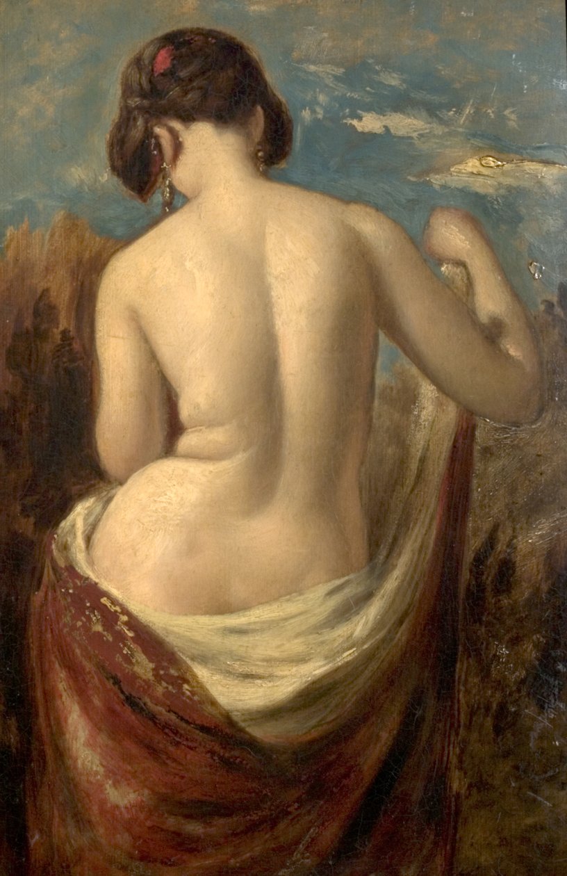 Studie af en halvnøgen figur af William Etty