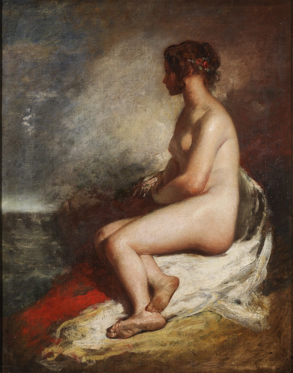 Studie af en siddende nøgen af William Etty