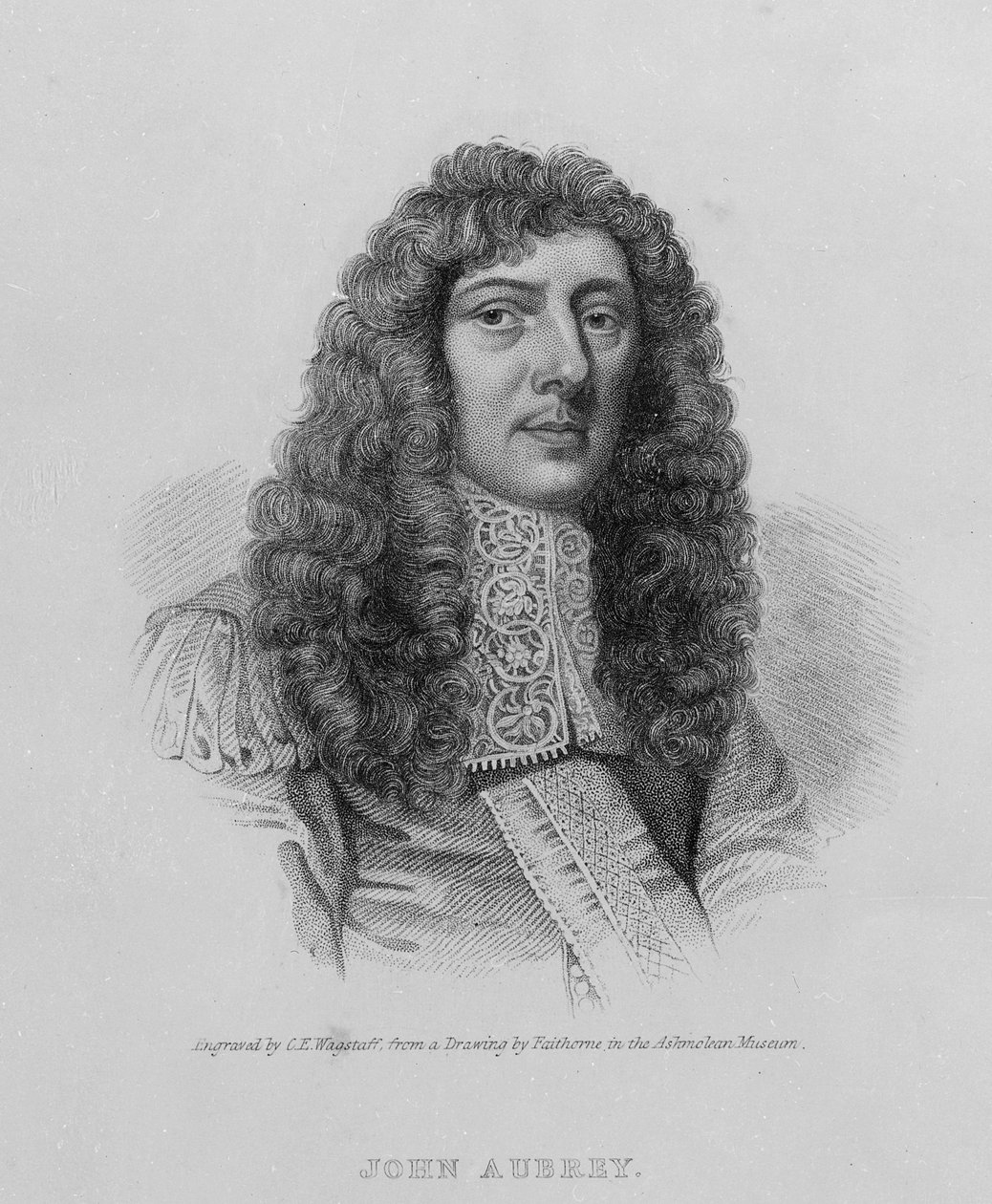 John Aubrey, graveret af Charles Eden Wagstaff af William Faithorne