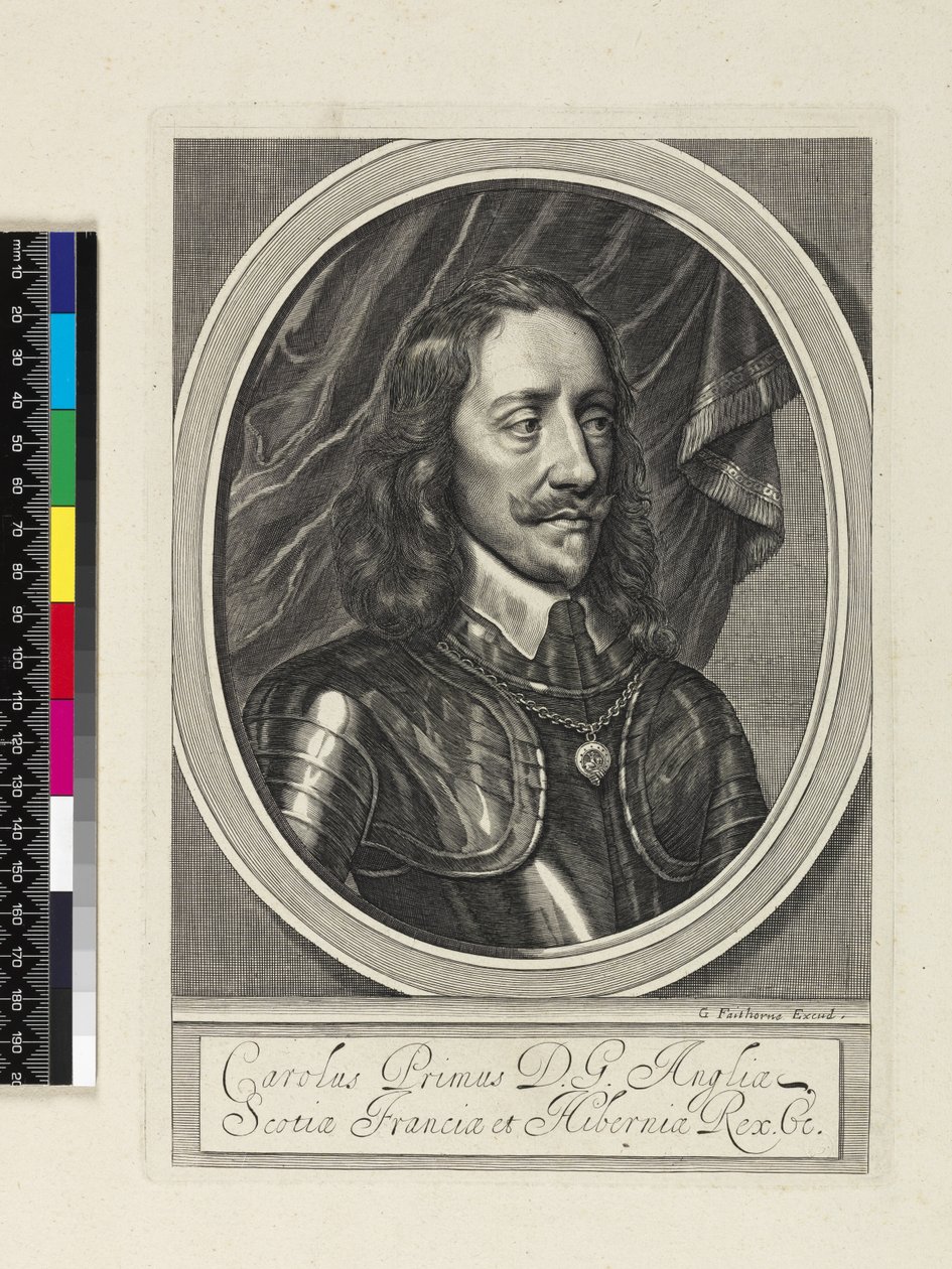 Portræt af Charles I, 1658 af William Faithorne
