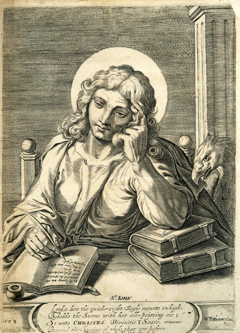 Johannes evangelisten, 1657 af William Faithorne