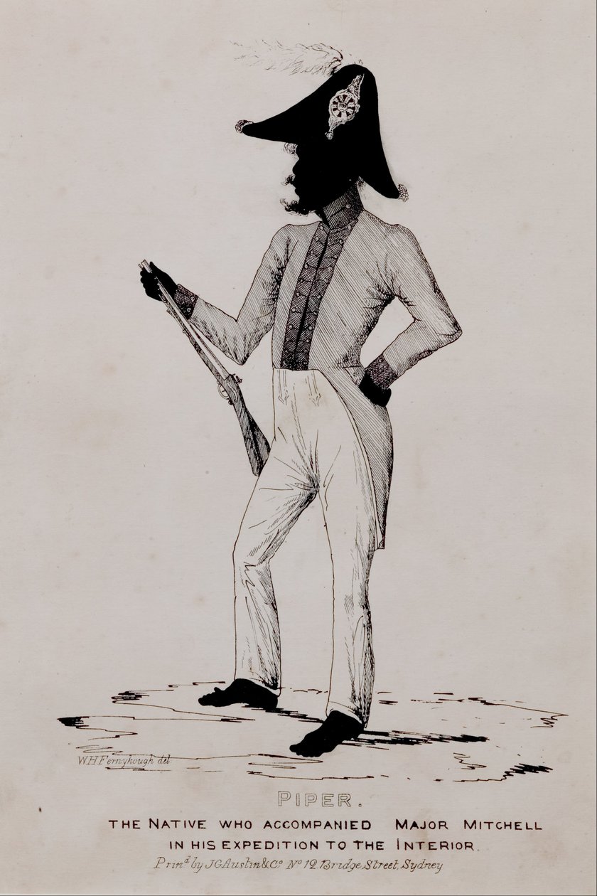 Piper, den indfødte, der fulgte med major Mitchell i sin ekspedition til det indre af William Fernyhough