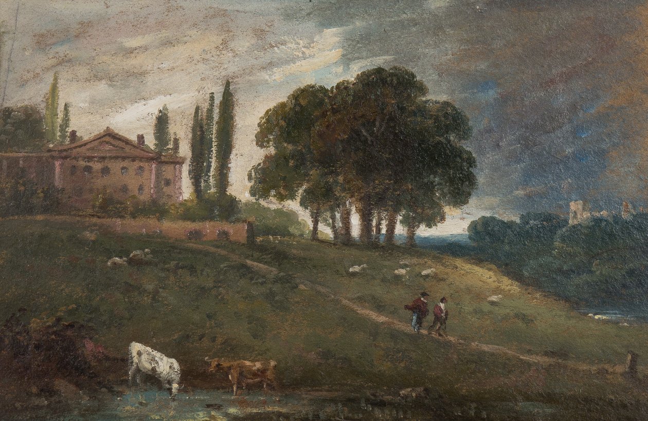 Hampstead capriccio, 1828 af William George Jennings