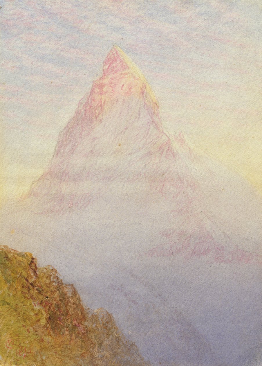 Matterhorn, 1870 af William Gersham Collingwood
