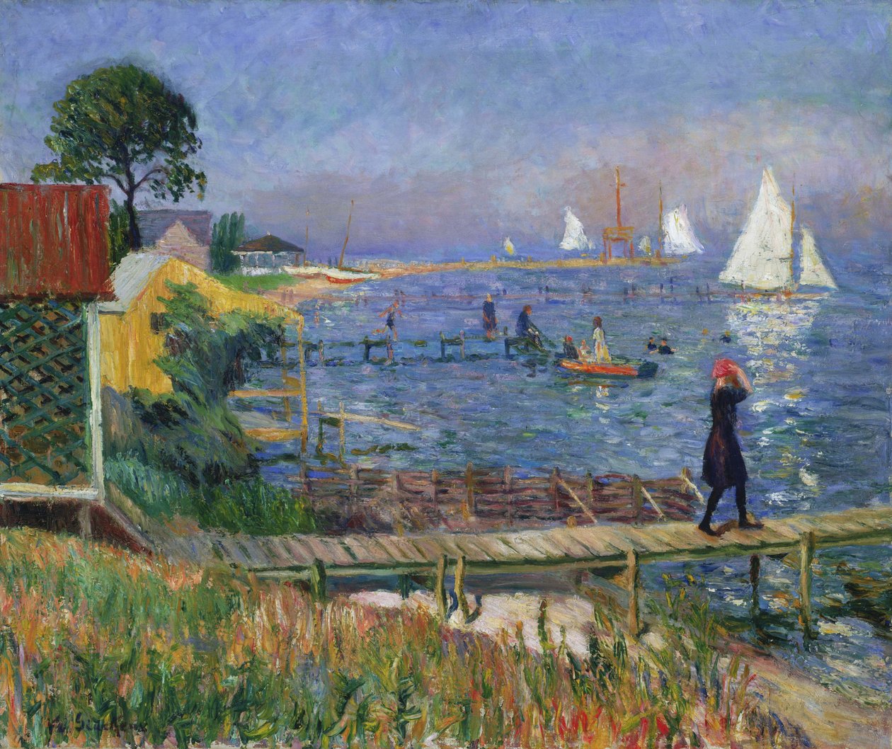 Badende ved Bellport af William James Glackens
