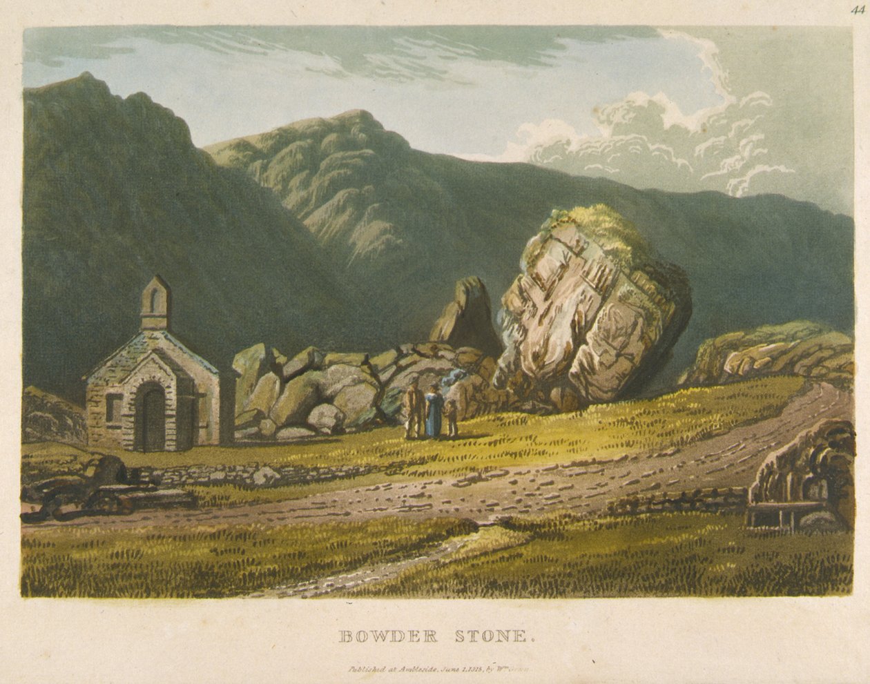 The Bowder Stone, Keswick, Cumbria af William Green