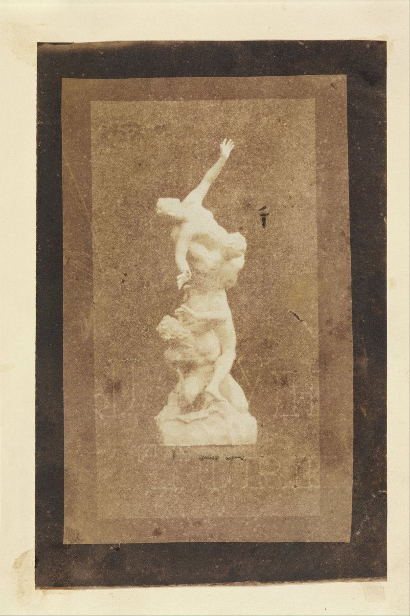 (Statuette af Sabines voldtægt (Brewsters -kopi af et Talbot -tryk)) af William Henry Fox Talbot