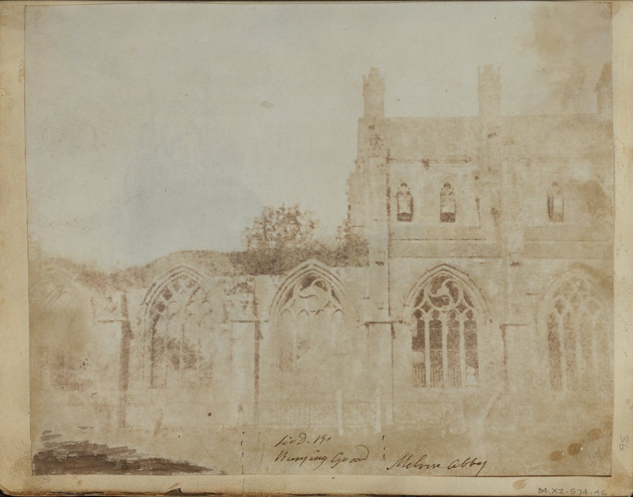 Melrose Abbey. af William Henry Fox Talbot
