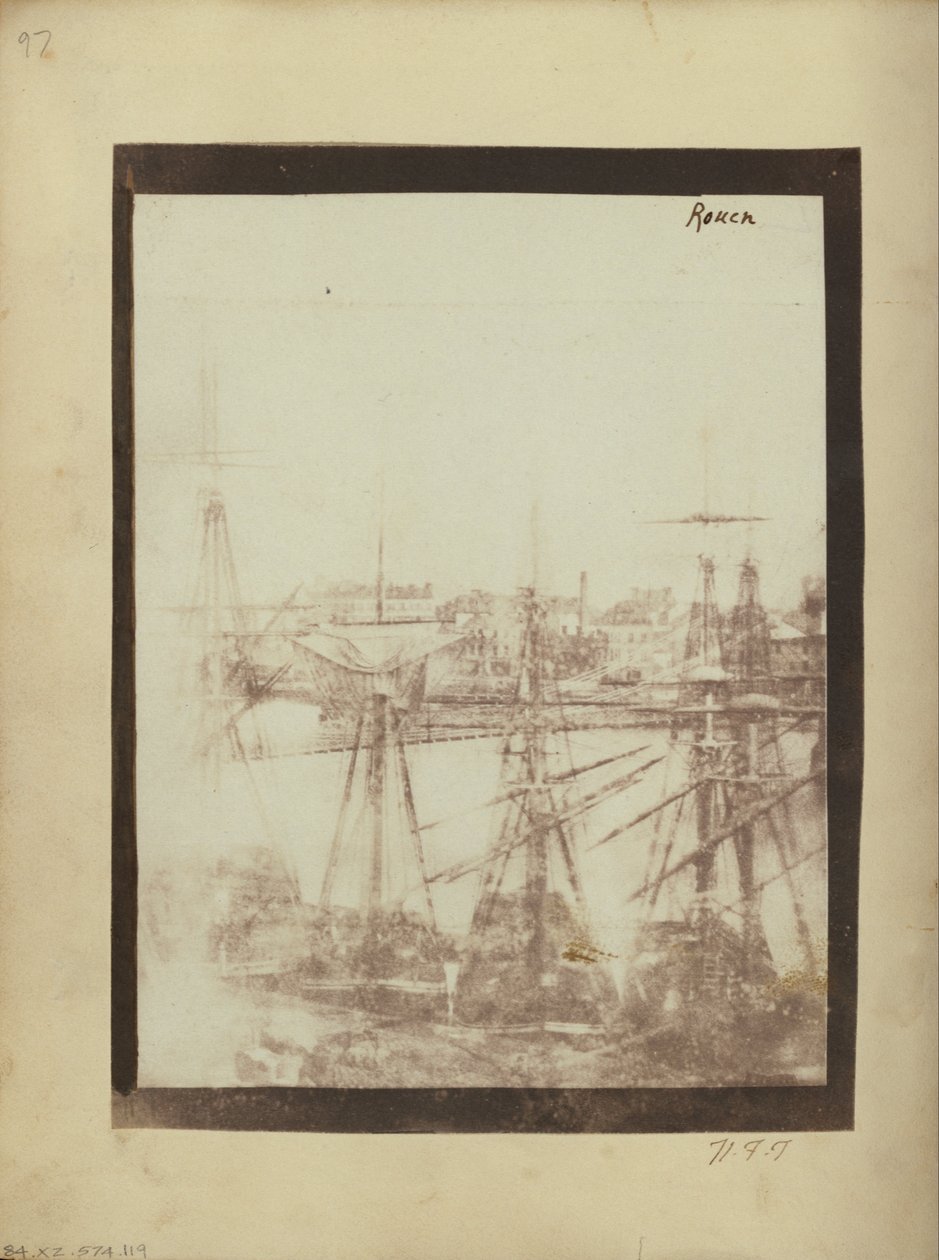 Havnen i Rouen. af William Henry Fox Talbot