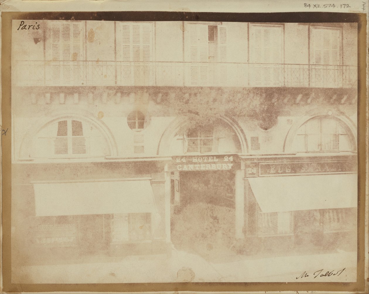 Hotel Canterbury, Paris. af William Henry Fox Talbot