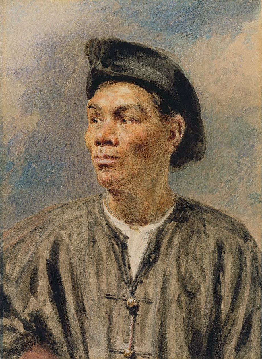 A Mulatto Boy (wc på papir) af William Henry Hunt