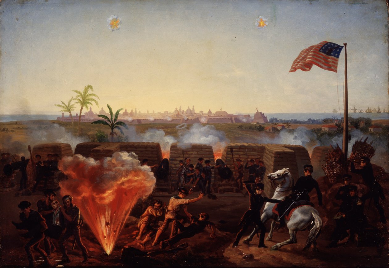 Belejringen af Vera Cruz, ca. 1867 af William Henry Powell