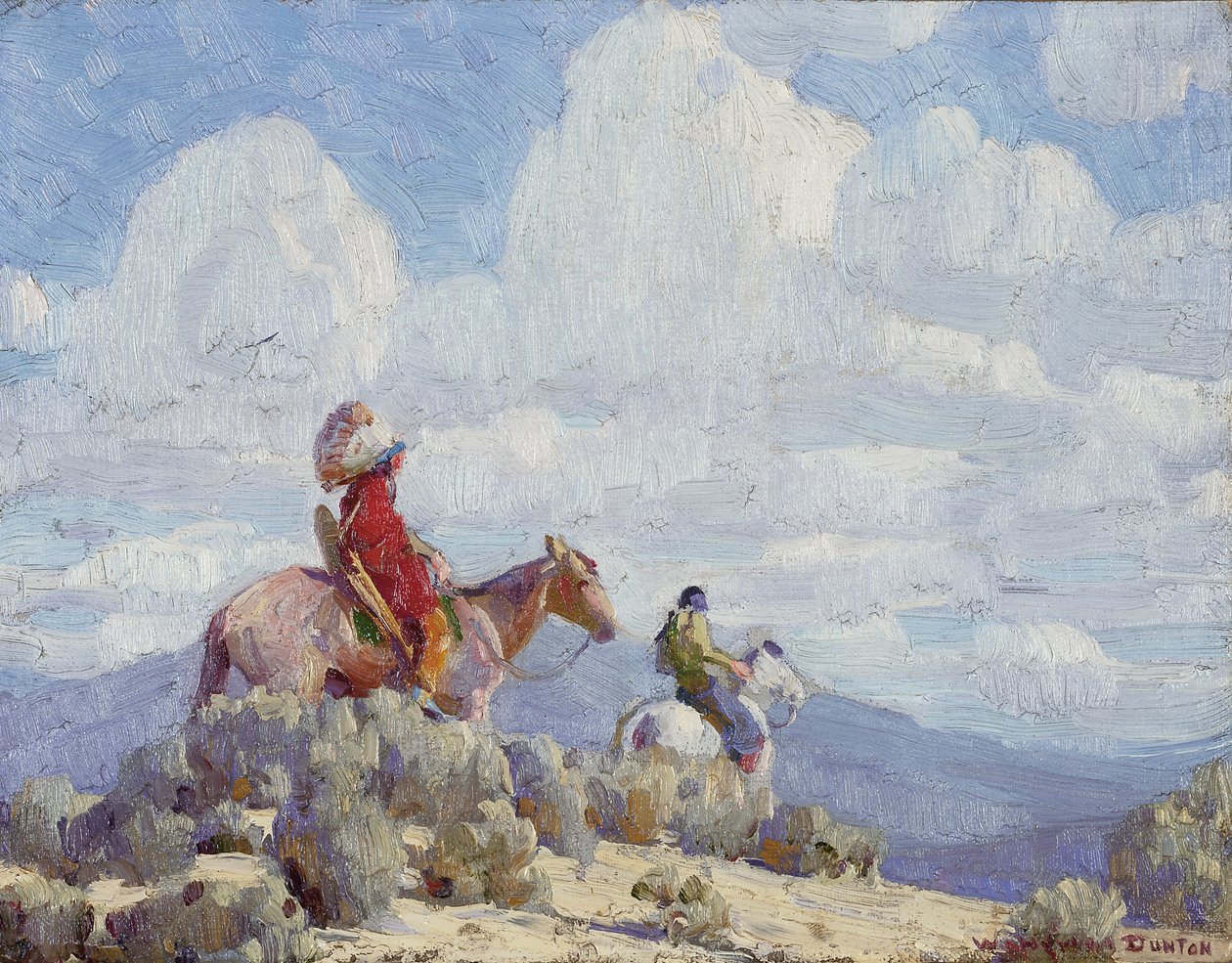 Indians of Taos (olie på lærred) af William Herbert Buck Dunton