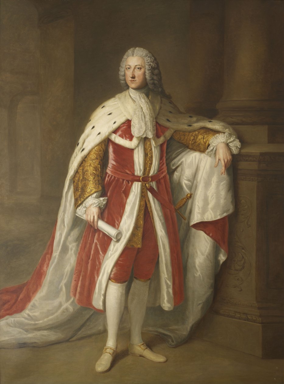 Portræt af William Pitt, 1. jarl af Chatham (1708-1778) af William Hoare