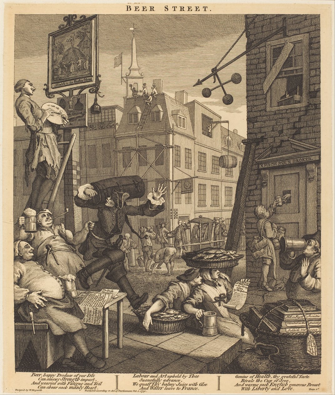 Ølgade af William Hogarth