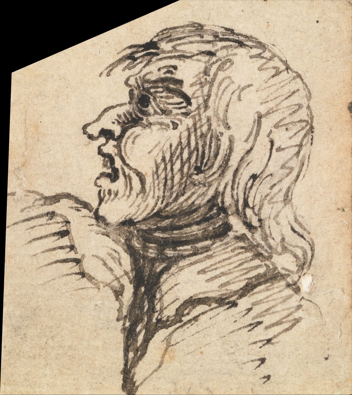 Grotesk kvindelig hoved af William Hogarth