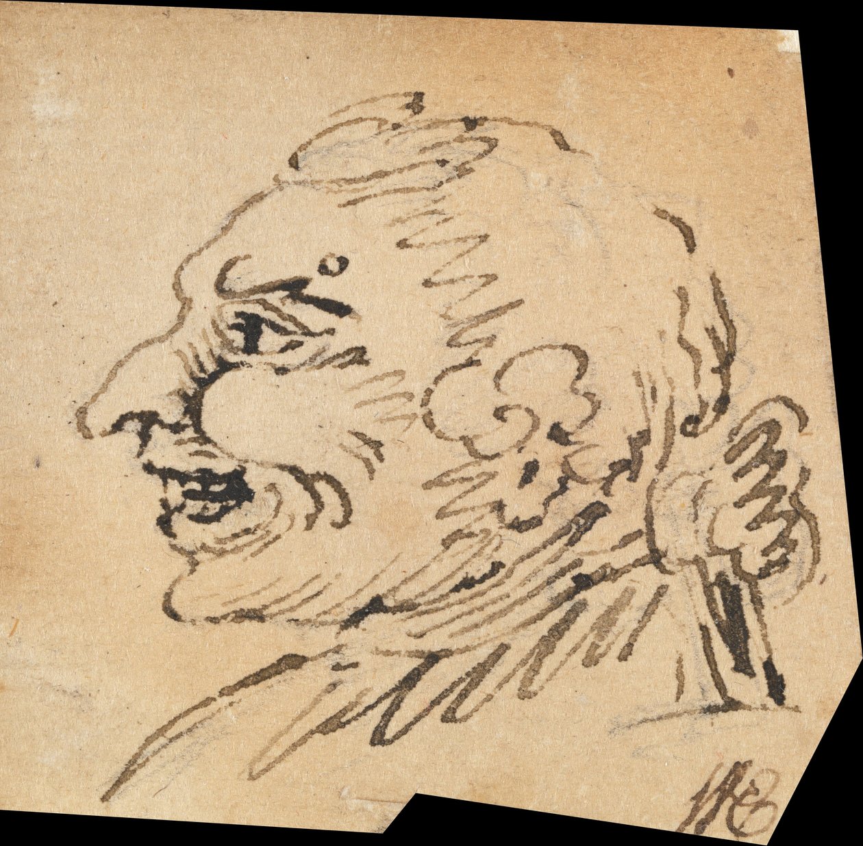 Grotesk hanhoved af William Hogarth